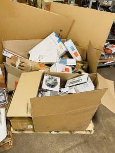 HUGE LOT of lighting, Plumbing and other electrical items, Halo, Extention Cords etc..