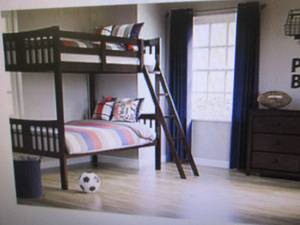 Storkcraft Caribou Twin Bunk Bed  c...