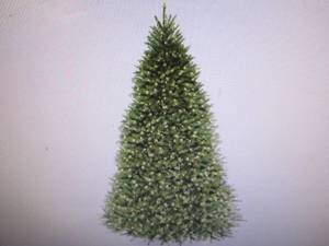9 Dunhill Fir Pre Lit Christmas Tr...