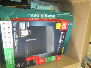 box of tv mounts , tv antenna and m...