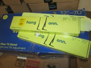 lot of 4 tv stands open box...