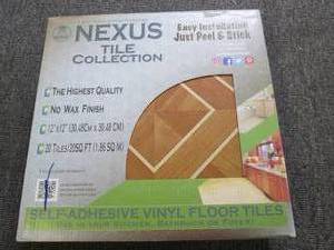 3 cases of 12 inch x 12 inch self a...