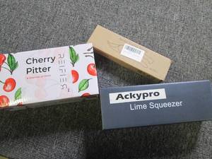 cherry pitter , garden shears and a...