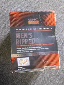 gnc amp mens ripped 30 packs 30- d...