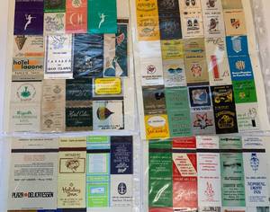 VTG 8 Sheets Matchbooks International