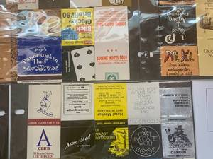 9 VTG International Matchbooks