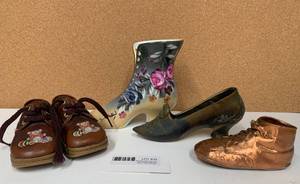 4 VTG Shoe Items Leather USA
