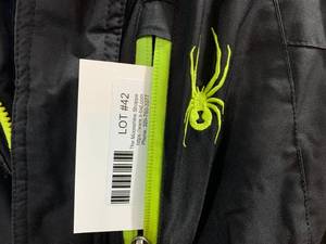Sz 18 Boys Spyder Black Coat