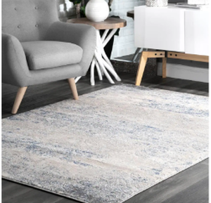 lot 10 image: NuLoom&nbspTwilight Tribal Distressed Silver 10 ft. x 14 ft. Indoor Area Rug