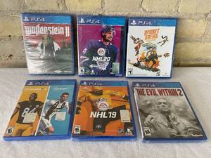lot 25 image: Lot of 6 NEW PS4 Games