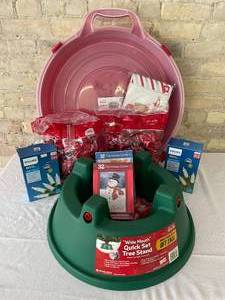 lot 33 image: Christmas Supplies, Storage Containers, Lights and More
