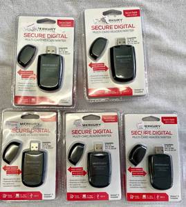lot 58 image: Lot of 5 Secure Digital Multi-card ReadersWriters