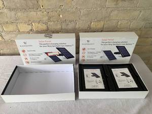 lot 122 image: Lot of 3 Two Pack Ring Spotlight Camera Solar Panels