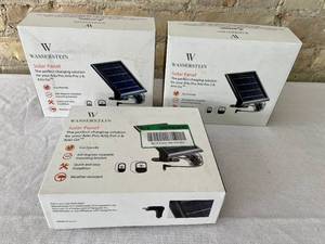 lot 64 image: Lot of 3 Arlo Pro & Arlo Pro 2 Security Camera Solar Panels