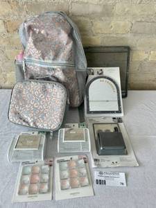lot 78 image: Girls Large Backpack And Lunch Box Set With Locker Accessories