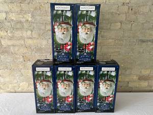 lot 138 image: Lot of 6 Solar Garden Christmas Santa Lights