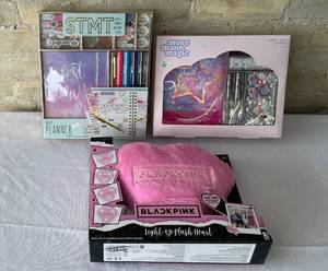 lot 141 image: Lot of Girls Stationery Journal Kits and Light Up Pillow