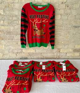 lot 146 image: Lot of 8 Womens Christmas Sweaters