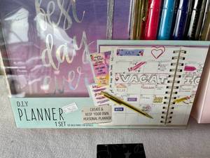 lot 142 image: Lot of Girls Stationery Journal Kits and Light Up Pillow