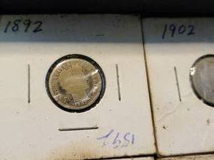 GROUP OF 19 US BARBER DIMES NICE DATE RANGE