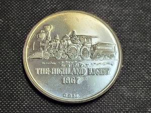 1 TROY OZ .999 FINE SILVER HIGHLAND MINT LOCOMOTIVE