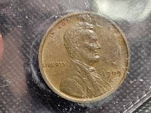 2 EARLY DATE US WHEAT CENT 1909 1912-D