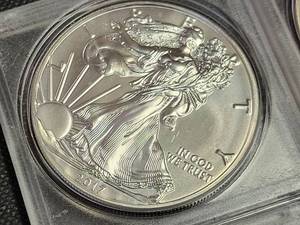 GROUP OF 4 AMERICAN SILVER EAGLES 2017 X 4