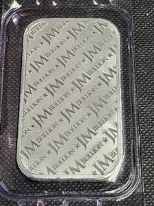 1 TROY OZ .999 FINE SILVER BAR JM SEALED