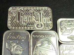 7 TROY OZ .999 FINE SILVER (7 X 1oz ART BARS)