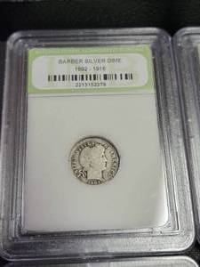 4 US COINS IN INTERNATIONAL SLABS AS PICTURED