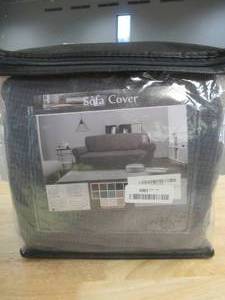 lot 311 image: Kiduck Modern Water-Repellent Sofa Cover for 3 Cushion Couch, Stylish Jacquard Pattern High Stretch Couch Cover in Gray