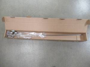 lot 316 image: Ivilon 48 in x 86 in Satin Nickel Curtain Rod