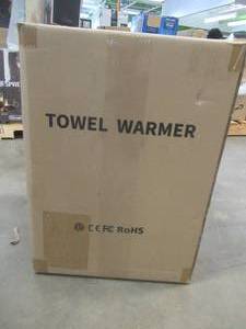 lot 324 image: Luxury Towel Warmer Bucket Style - White Large Towel Heater Portable Spa Towel Warmer
