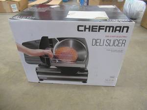 lot 337 image: Chefman Die-Cast Electric DeliFood Slicer RJ49