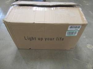 lot 346 image: Brushed Nickel Industrial Floor Lamp with 3 Lights