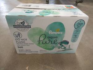 lot 347 image: Pampers Aqua Pure Sensitive Baby Wipes - 560 Count