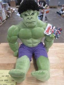 lot 350 image: 24 Large Incredible Hulk Marvel Avengers Plush Pillow Buddy Stuffed Animal