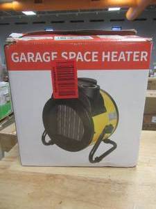 lot 383 image: Buyplus Yellow & Black Portable Garage Space Heater
