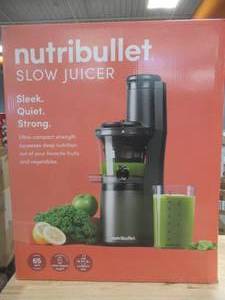 lot 385 image: NutriBullet Slow Juicer in Gray