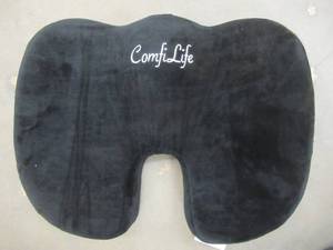 lot 414 image: ComfiLife Gel Enhanced Seat Cushion  Non-Slip Orthopedic Gel & Memory Foam Cushion