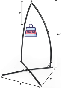 lot 375 image: LAZZO C-Type Steel Hammock Chair Stand