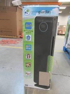 lot 451 image: Germ Guardian Elite 4-in-1, 3 Speed Air Purifier with True HEPA filter, UV Sanitizer for Medium Rooms up to 167 Sq. Ft., Black
