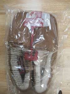 lot 466 image: dluxe by dearfoams Mens Nelson Genuine Shearling Moccasin Slippers - Size 11