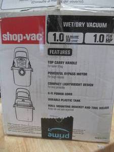 lot 522 image: Shop Vac Mini Wet Dry Vacuum - 1.0 Gallons