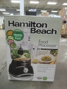 lot 523 image: Hamilton Beach 8 Cup Food Processor - Black 70740