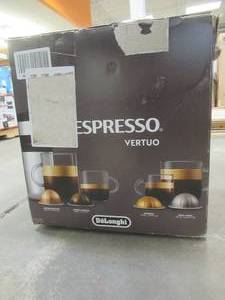 lot 526 image: DeLonghi - Nespresso Vertuo Coffee and Espresso Maker by DeLonghi, Piano Black