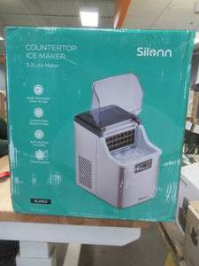 lot 530 image: Silonn Countertop Ice Maker, 45lbs Per Day - SLIM02