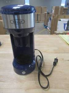 lot 533 image: Bella Duel Brew Single Serve Coffee Maker in Navy Blue