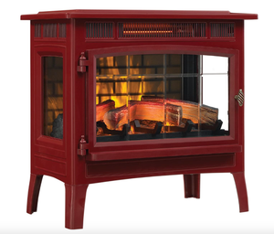 lot 456 image: Duraflame Electric Infrared Quartz Fireplace Stove with 3D Flame Effect, Cinnamon