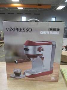 lot 546 image: Mixpresso Espresso Coffee Maker in Red & Silver